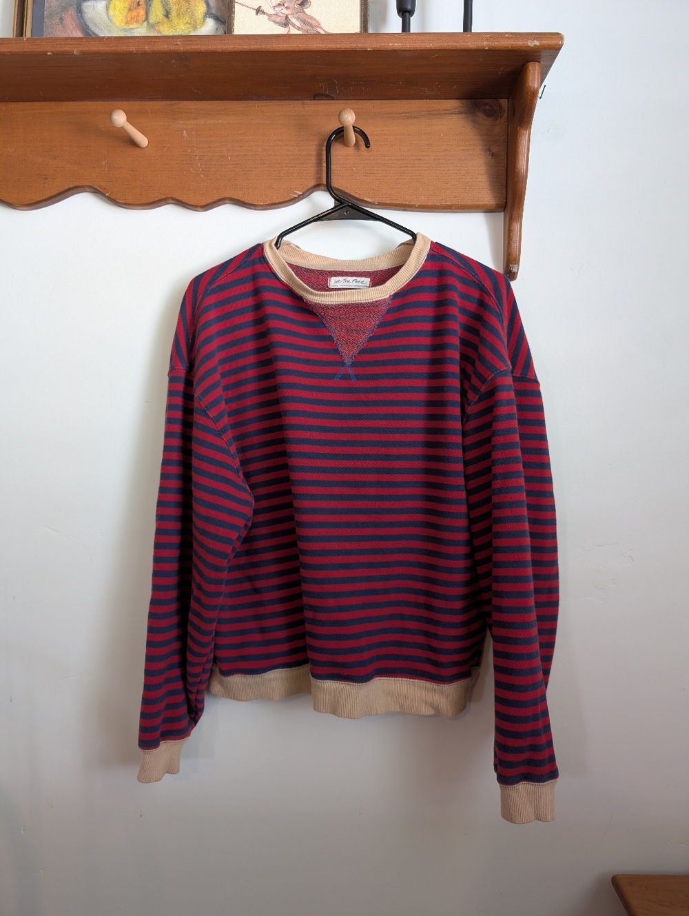 Free People Striped Sweatshirt